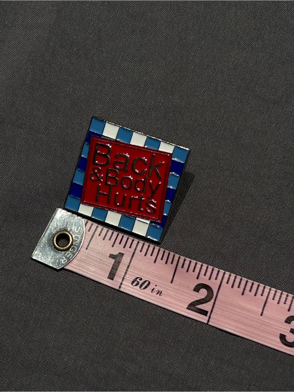 Back & Body Hurts Square Pin - Picture 4 of 4